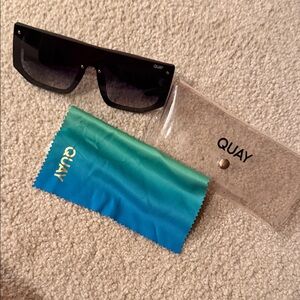 Quay Australia Black Square Sunglasses